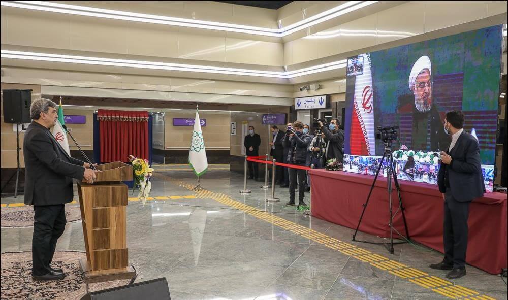 افتتاح برج میلاد خط 7 مترو تهران