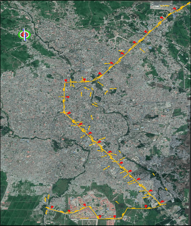 Rasht tramway plot