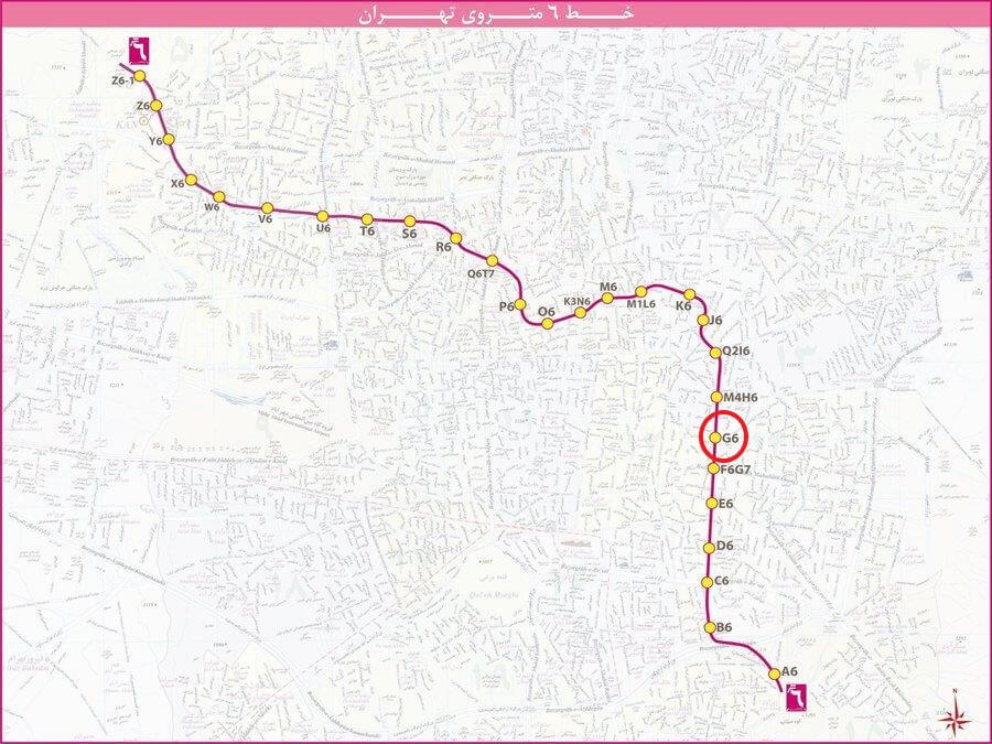 ایستگاه امیرکبیر خط 6 مترو تهران